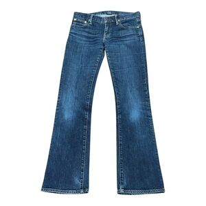 Ralph Lauren Sport Dark Blue Flare Jeans Low Rise 27 Y2K